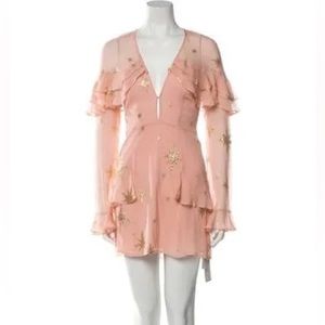 For love and lemons silk mini dress
